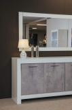 Dressoir Marknesse 3 Deurs Wit/Marmer Dressoir Marknesse 3 Deurs Wit/Marmer